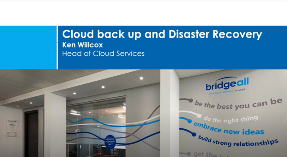 cloud backup and disaster recovery